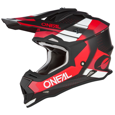 Kask O'NEAL 2SRS  SPYDE czarno-czerwony-biały